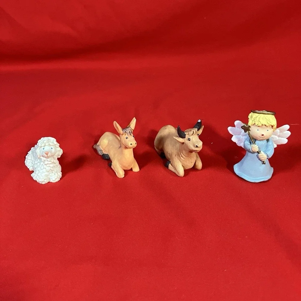 Vintage Frank's Nursery & Crafts Children's Nativity Set / 12 Pieces / Flaws